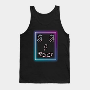 Funny Emot Neon Smile Tank Top